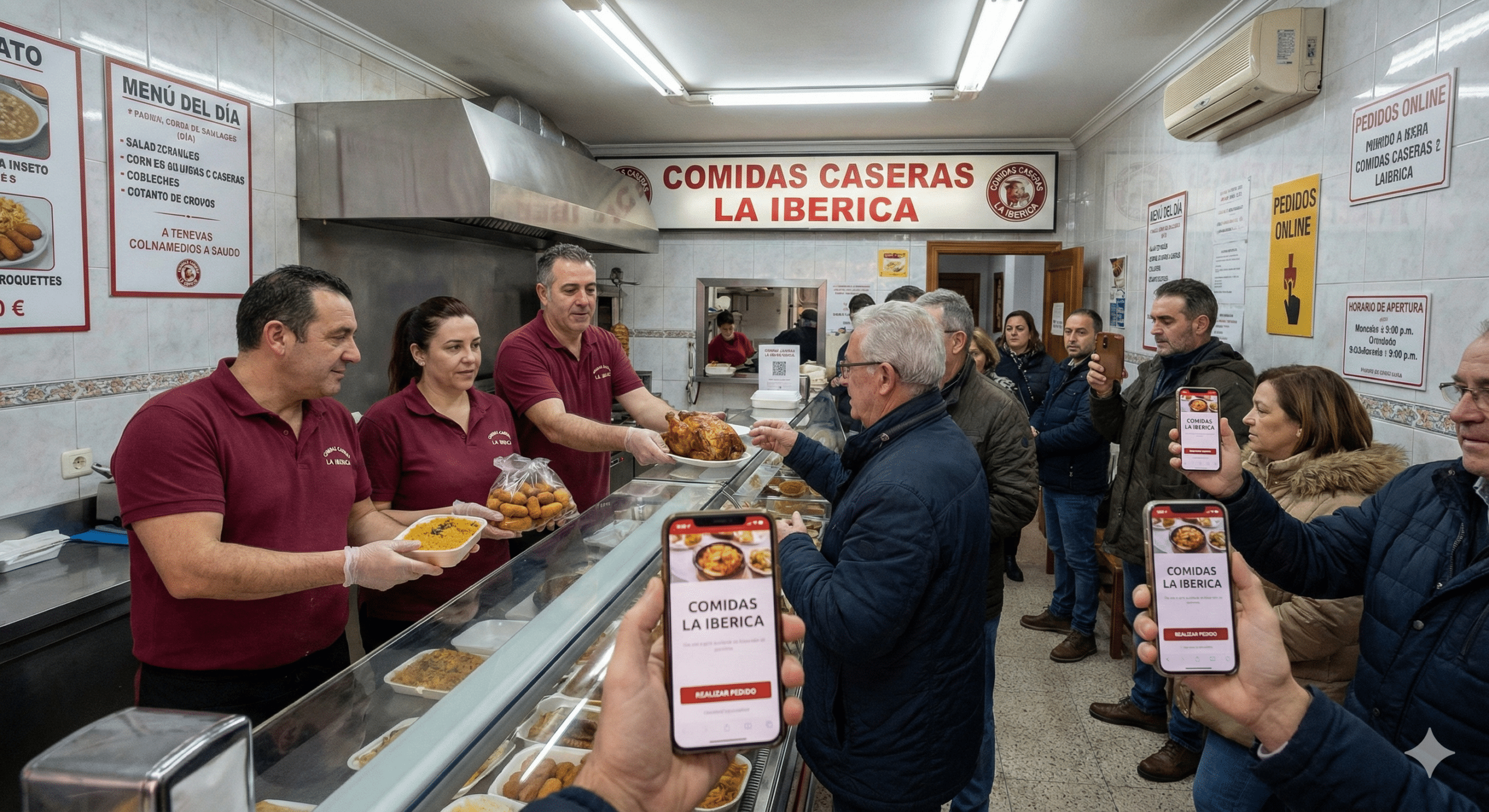 Negocio local de comida para llevar usando Tu Localidad